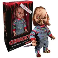 Mezco Chucky Ärrad, 15-tums, med ljud och rörlig figur från Child's Play...
