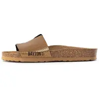 Bayton Pantolette 'Djilian' beige / svart