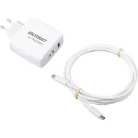 Voltcraft UC-3ACX003 USB-laddare 120 W Inomhus Utgångsström max. 5 A 3 x 1x USB-A, 2x USB-C GaN