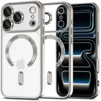 Tech-Protect iPhone 17 Pro MagFlex-Skal - MagSafe-kompatibelt - Klar / Silver