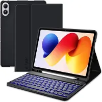 Tech-Protect Xiaomi Redmi Pad 2 Pro/Poco Pad M1 SmartCase Pen Bluetooth tangentbordsfodral - Svart