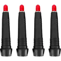INF Tungsten stålspetsar för trekkingstav 4-pack Black