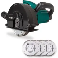 Vonroc Betongspårfräs 1700W – 150mm | Inkl. 6 diamantskivor och verktygspåse