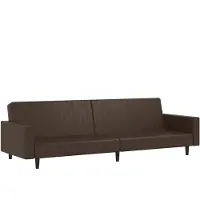 vidaXL Soffa-säng 2 Platser, Dagbädd med Ryggstöd, Gästsäng, Möbel för Sovrum Vardagsrum, Modern, Brun 375952
