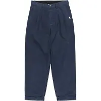 Element - Byxor - Big Pleated Chino Eclipse Navy för UnisexBomull - Storlek 32 US - Marinblå