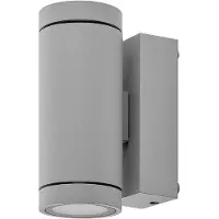Deko-light Vägglampa utomhus ShoreLine Pro Round, dimbar, Aluminium / grå / zink, Aluminium / grå / zink, Modern, Utomhusvägglampa