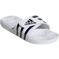 Adidas Pantolette 'Adissage' svart / vit