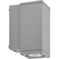 Deko-light LED utomhus vägglampa ShoreLine Pro Square, dimbar, Aluminium / grå / zink, Aluminium / grå / zink, Modern, LED-vägglampa utomhus