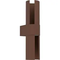 Eglo Vägglampa utomhus Montelauro, Brun / rost, Aluminium / grå / zink, Modern, Utomhusvägglampa