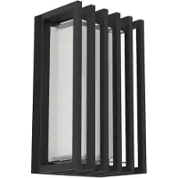 Eglo LED-utomhusvägglampa Genovese, svart, höjd 24 cm, sensor Genovese, Svart, Aluminium / grå / zink, Modern, Utomhusvägglampa