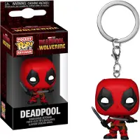 Funko POP! POP! KEYCHAIN Deadpool with Swords, Nyckelring, Röd, Svart, Vinyl, Deadpool, 102 mm, Låda