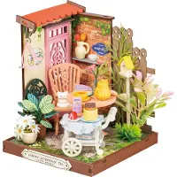 Rolife Miniatyrdiorama - DIY - Fancy Tea Yard DS038 - 76 Delar - - One Size - Kreativt lekset