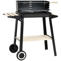 BBQ Line grillvagn 83x45,5x86,5 cm svart