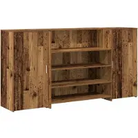 vidaXL Receptionsdisk grå sonoma 200x50x103,5 cm konstruerat trä