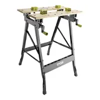 Ryobi RWB02, Bärbar arbetsbänk, Bamboo, Metall, Svart, Trä, 100 kg, 60,5 cm, 18 cm