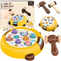 Leantoys sällskapsspel/slaglek Whack-A-Mole Dwa Mlotki Kotek, gul/brun
