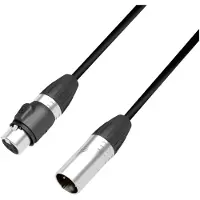 Adam hall 4 STAR DGH 2000 IP65 DMX XLR Anslutningskabel [1x XLR-hankontakt 5-polig - 1x XLR-honkontakt 5-polig] 20 m Svart