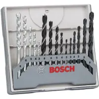 Bosch 2607017038 15 delar Universalborr sortiment Metall, Sten, Betong, Trä, Murverk 3 mm, 4 mm, 5 mm, 6 mm, 8 mm