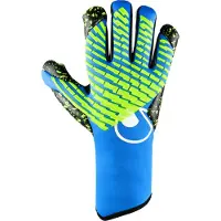 Uhlsport Målvaktshandske Fangmaschine CyberTec Supergrip+ HN Planet Edition - Blå, storlek 11