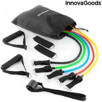 InnovaGoods Motståndsband set 5-pack med handtag, dörrfäste och träningsguide