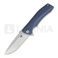 Bestech Mako - Stonewash + Satin - G10 fällkniv, grå