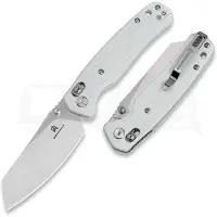 Bestechman Cicada's Wing BMK06L Satin 10Cr15MoV, White G10, pocket knife