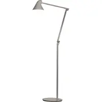 Louis Poulsen Design golvlampa NJP, dimbar, Aluminium / grå / zink, Vardagsrum / matsal, Aluminium / grå / zink, Design, Golvlampa