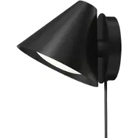 Louis Poulsen Vägglampa , Keglen, dimbara, Svart, Vardagsrum, Metall, Design
