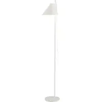 Louis Poulsen Design golvlampa Yuh, dimbar, Vitt / opal, Vardagsrum / matsal, Aluminium / grå / zink, Design, Golvlampa
