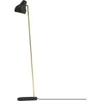Louis Poulsen Design golvlampa VL38, dimbar, Svart, Vardagsrum / matsal, Aluminium / grå / zink, Design, Golvlampa