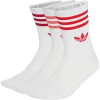 Adidas Originals Sockor '3 STRIPES CREW SOCKS 3' röd / melon / mörkröd / vit