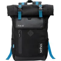 Veho TX-4 Back pack notebook bag with USB port, 43.2 cm (17), Notebook compartment, Polyester
