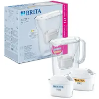 Brita Style Essential, Vattenfilter kanna, 2,4 l, Transparent, Vit