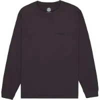 Element - T-shirts - Lowcase Pigment LS Tee Off Black för UnisexBomull - Storlek L - Svart