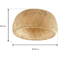 LINDBY Taklampa Jadwiga , dimbar, Ljust trä, Vardagsrum / matsal, Bambu, Skandinavisk, Taklampa