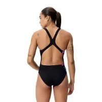Speedo Female Placement Printed Powerback Baddräkt