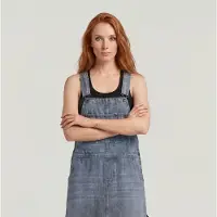G-Star Carpenter Dungaree Dress - faded ice blue - Women
