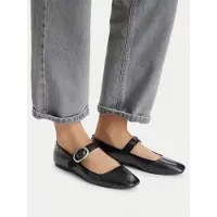 Calvin Klein Leather Mary Jane Ballerinas