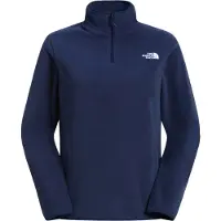 The North Face - Fleece dam - W Glacier Fleece 1/4 Zip Jacket Summit Navy för Unisex - Storlek XS - Marinblå