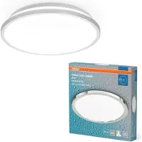Osram Taklampa BATHROOM, Förkromad / silver, Badrum, Aluminium / grå / zink, Modern, Taklampa