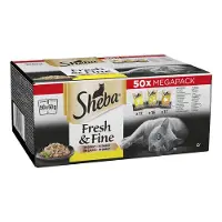 Sheba Fresh 50x50 g såspåsar för kyckling, fjäderfä och kalkon