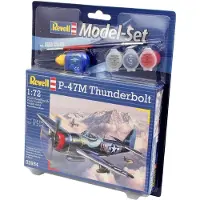 Revell P-47M Thunderbolt, Luftfarkostmodell med fast vinge, Monteringssats, 1:72, Republic P-47 Thunderbolt, Plast, Mellanliggande