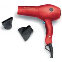Diva Pro Styling Veloce 3800 Pro torktumlare, röd - 2200W professionell hårtork med jonisk konditionering, EDT108