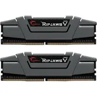 G.Skill Ripjaws V - DDR4 - sats - 16 GB: 2 x 8 GB - DIMM 288-pin - 3200 MHz / PC4-25600 - CL16 - 1.35 V - ej buffrad - icke ECC - grå kanonmetall