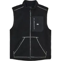 Quiksilver - Clean Coast Fleece Gilet Black för Unisex - Storlek S - Svart