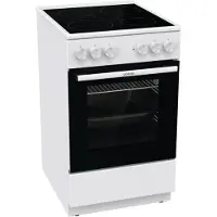 Gorenje G400 GEC5A21WG - Spis - fristående - bredd: 50 cm - djup: 59.4 cm - höjd: 85 cm - med självrengöring - vit