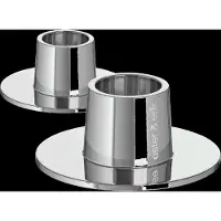 Fyrklövern ester & erik ljusstake 6 x 2,5 cm 2-pack, Silver blank