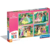 Clementoni Princess 4 In 1 Progressive Pussel 6 Bitar
