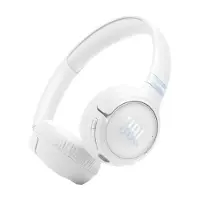 JBL Tune 680 NC Over Ear hörlurar Trådlös, Bluetooth, Sladd Stereo Vit Volymkontroll, Mikrofonljudavstängning HiFi