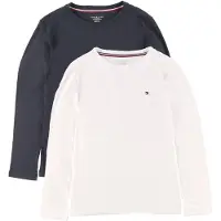 Tommy Hilfiger 2 Pack Signature Jersey Long Sleeve Lounge T-Shirts
